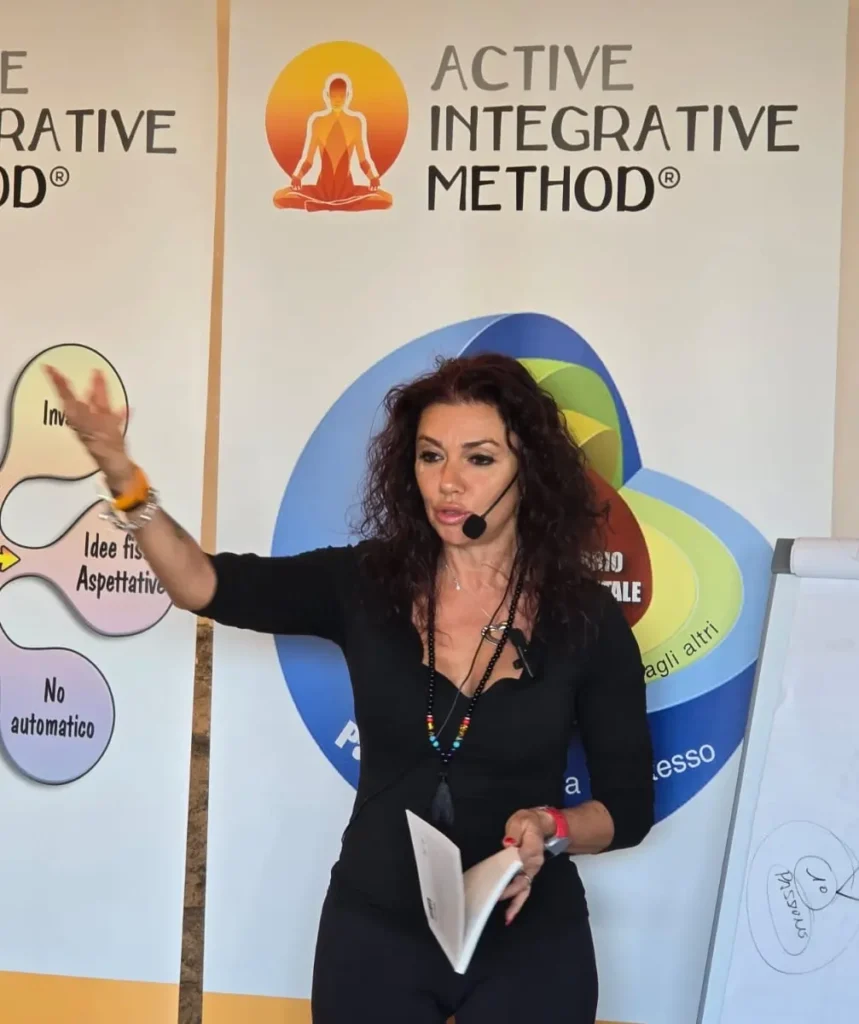 Gloria di Capua durante un corso Active Integrative Method TM | Tantra e amore